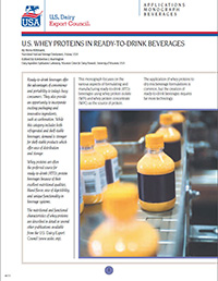 whey in read to drink beverages